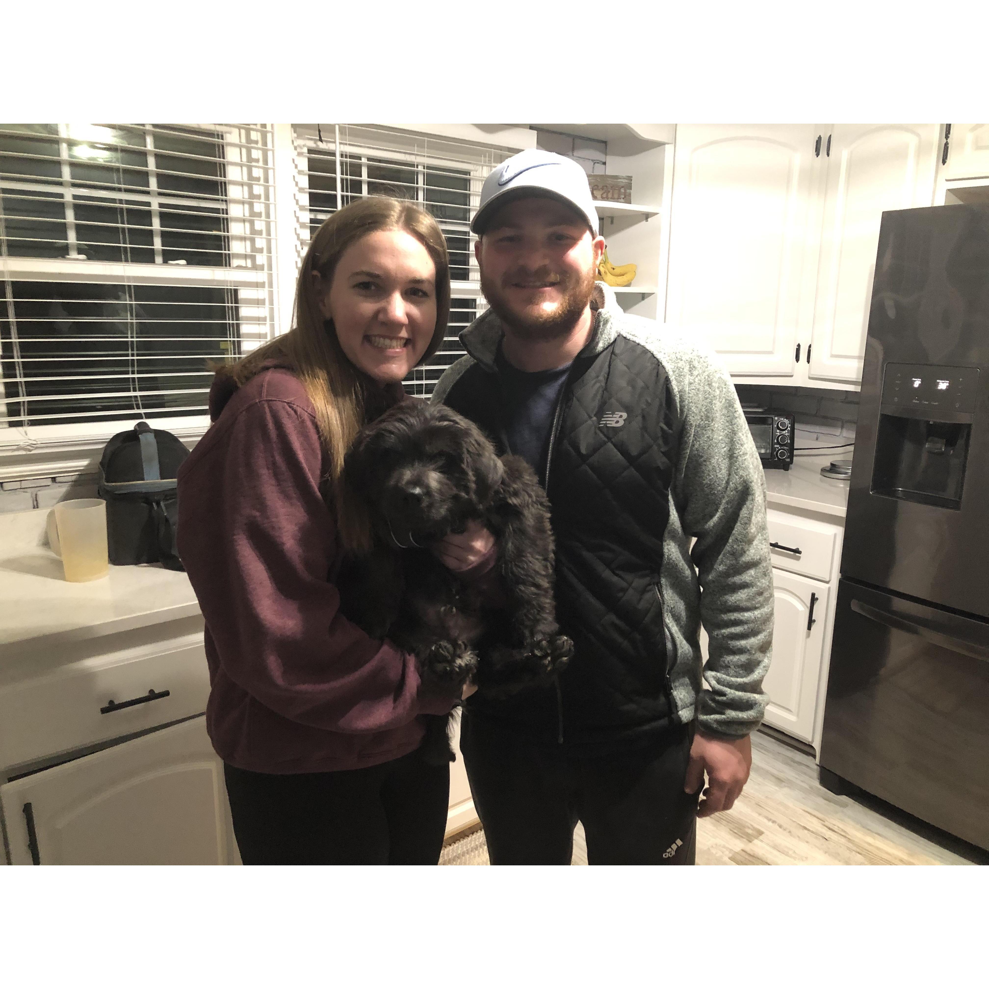 When we met our baby for the first time!