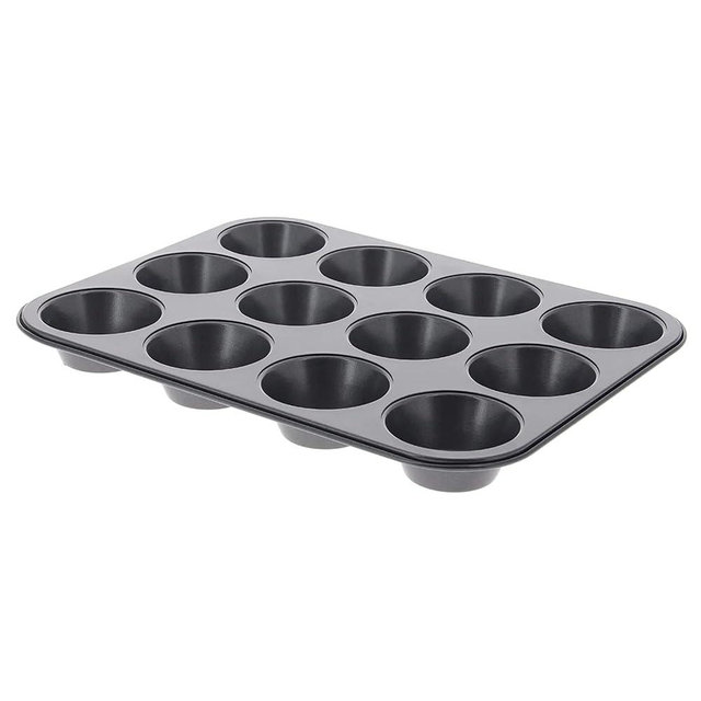 de Buyer Nonstick Muffin Mold - Bake Up to 12 Muffins & Cupcakes - Easy to Use & Clean - PFOA Free