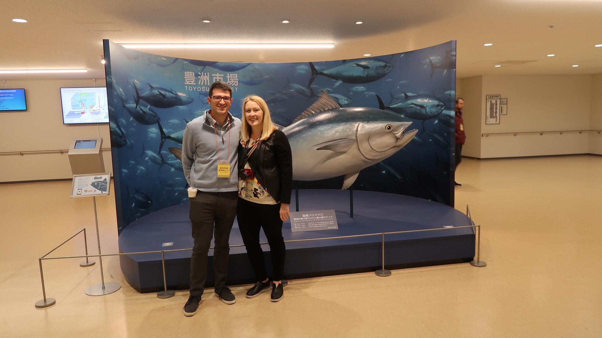 March 2019, Touring the fish market in Tokyo