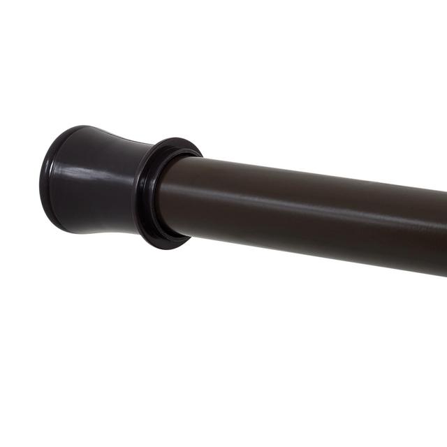 Easy Hang Adjustable Shower Curtain Tension Rod, 44 to 72 in., Oil Rubbed Bronze