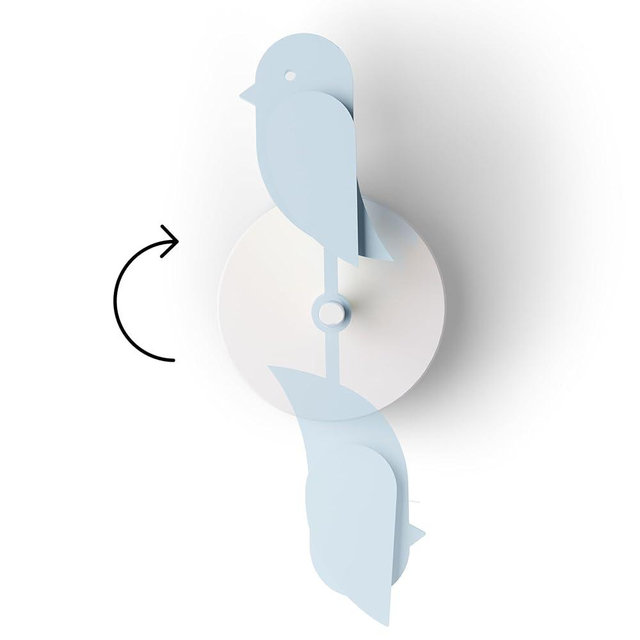 Birdie Design Indoor CO2 Monitor - Air Quality Meter for Home & Office - Promotes Mental & Physical Health - Modern Interior Decor - Reducing Health Risks with Clean Air (Glacier, FullBirdie)
