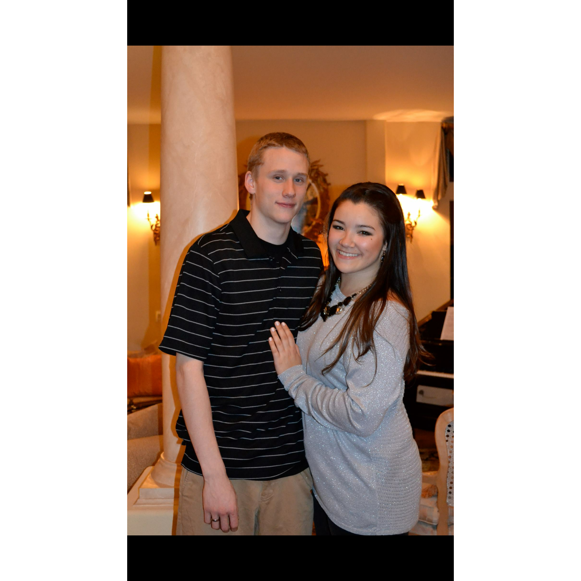 This photo was from my "moving to Michigan" party in 2013 when we had only been dating for 5 months