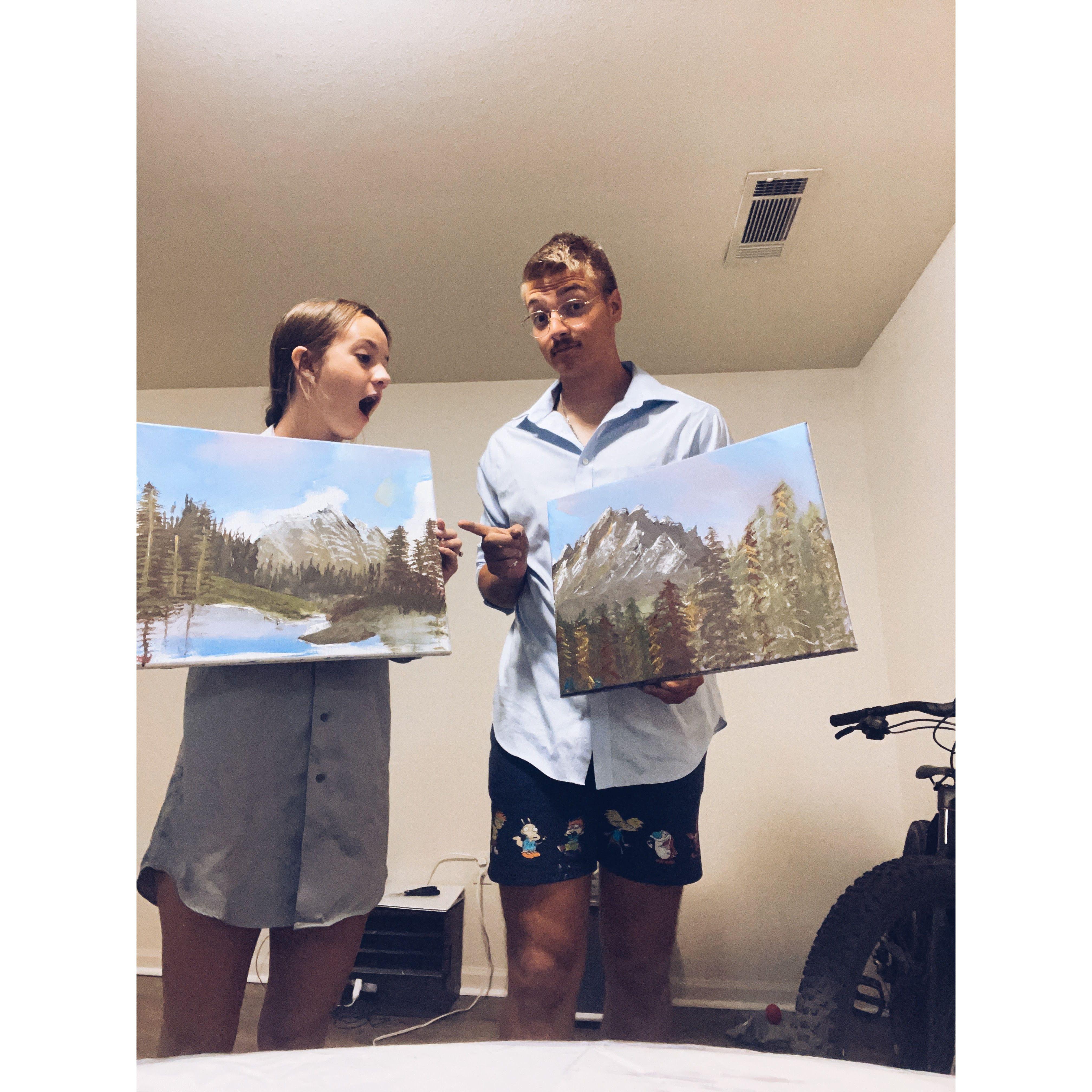 Our Bob Ross date night