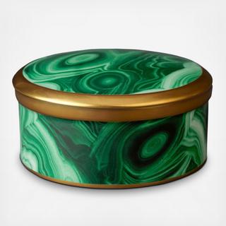 Malachite Round Box