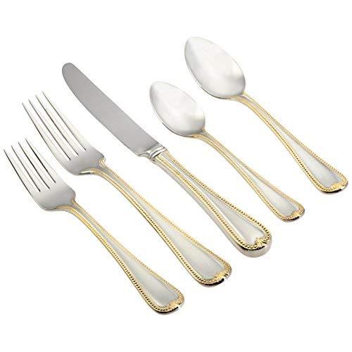 Lenox 5-Piece Vintage Jewel Gold Place Setting , Silver - 6056188