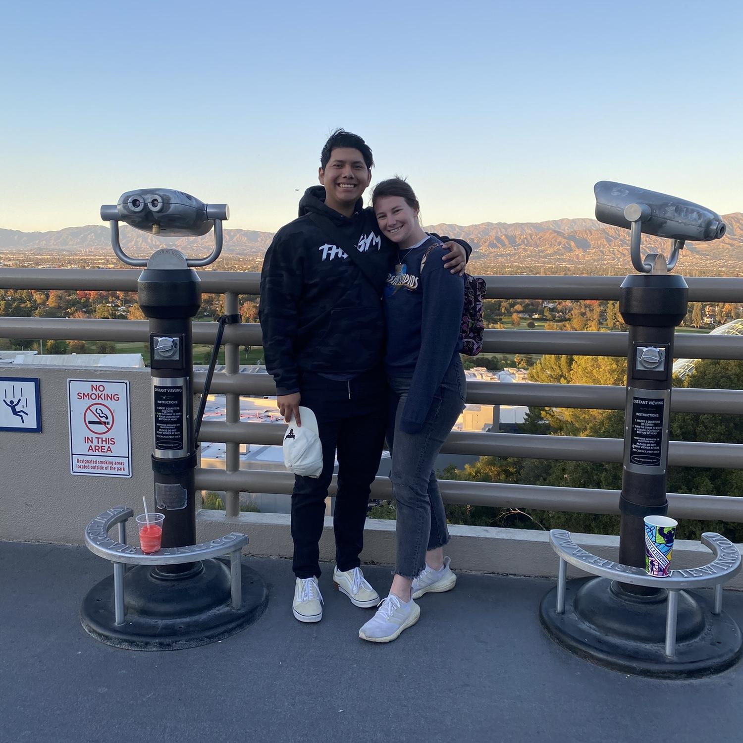 One of our many trips to Los Angeles!