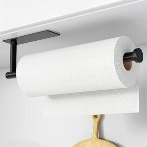 Paper Towel Holder, Matte Black