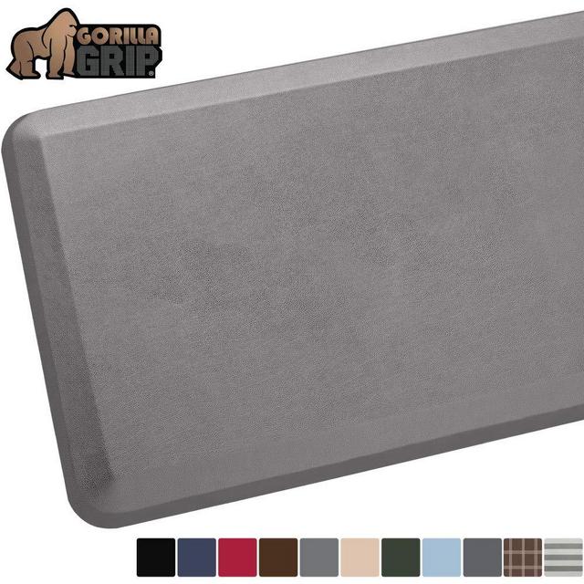 GORILLA GRIP Original Premium Anti-Fatigue Comfort Mat, Phthalate Free, Ships Flat, Ergonomically Engineered, Extra Support and Thick, Kitchen and Office Standing Desk, 32x20, Charcoal
