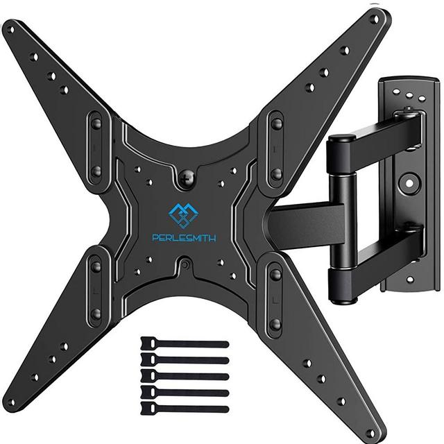 PERLESMITH Full Motion TV Wall Mount for 26-55 Inch TVs with Articulating Arms Swivels Tilt Extension - Wall Mount TV Brackets VESA 400x400 Fits LED LCD OLED 4K TVs Up to 88 lbs