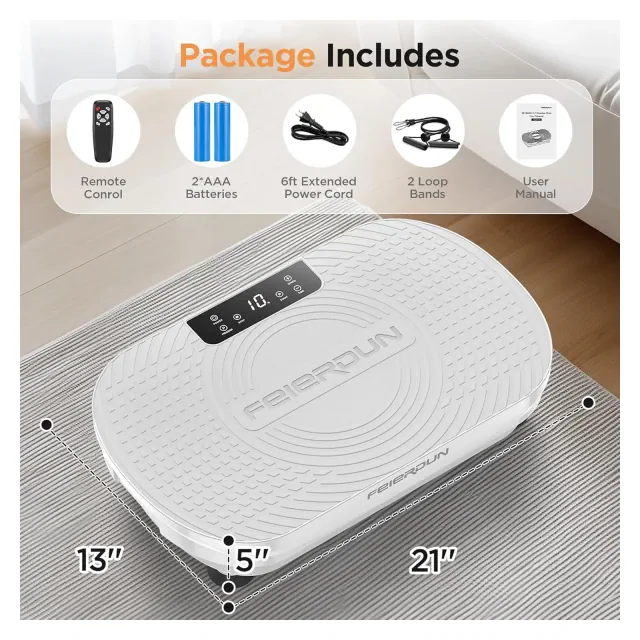 FEIERDUN Whole Body Vibration Plate Exercise Machine