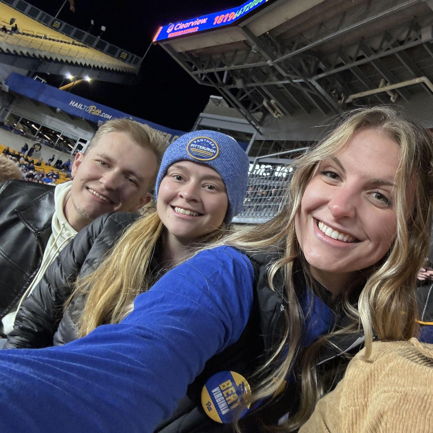 A Pitt football game with Avery, 2024