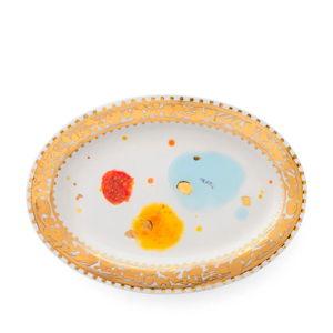 Villa Borghese Caravaggio Oval Rim Platter 12x8.6in