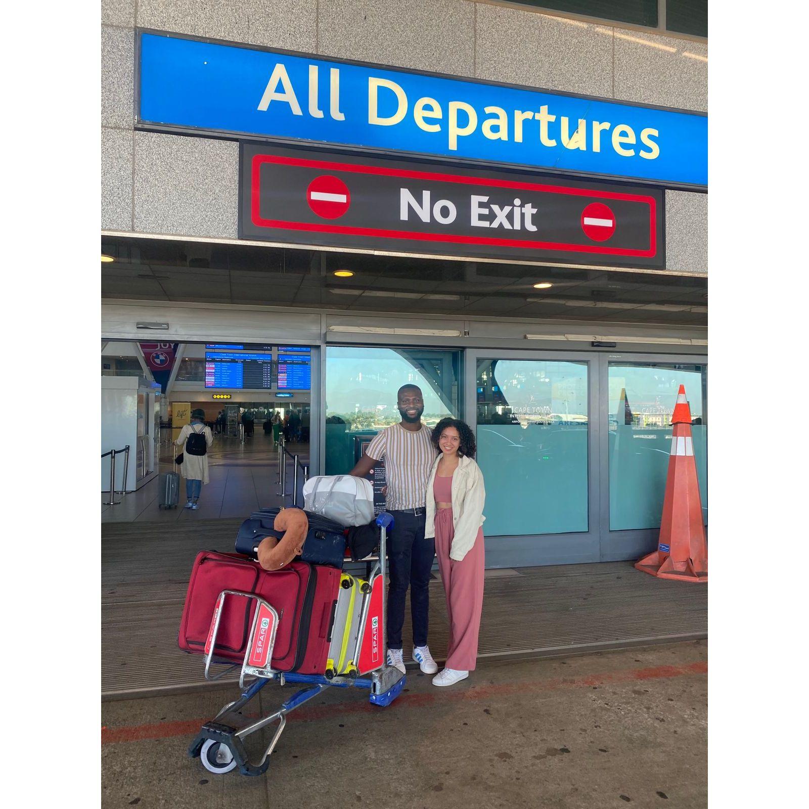 Our first trip together - we visited Tshiamo's parents in KZN then went to the Drakensburg on holiday