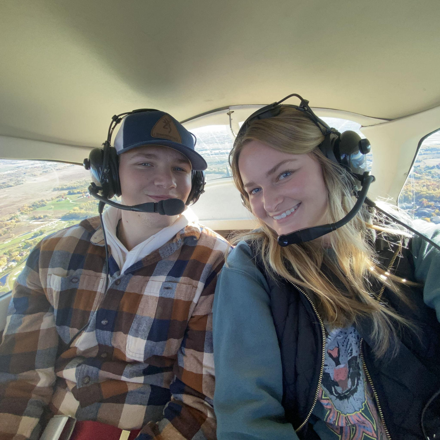 An airplane ride around Madison, coined the $100 Burger through the Jet Room Restaurant!