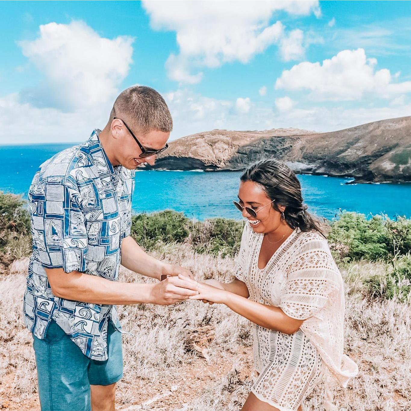 Engagement in Hanauma, Bay. Props to Joe for hiring a secret photographer.
