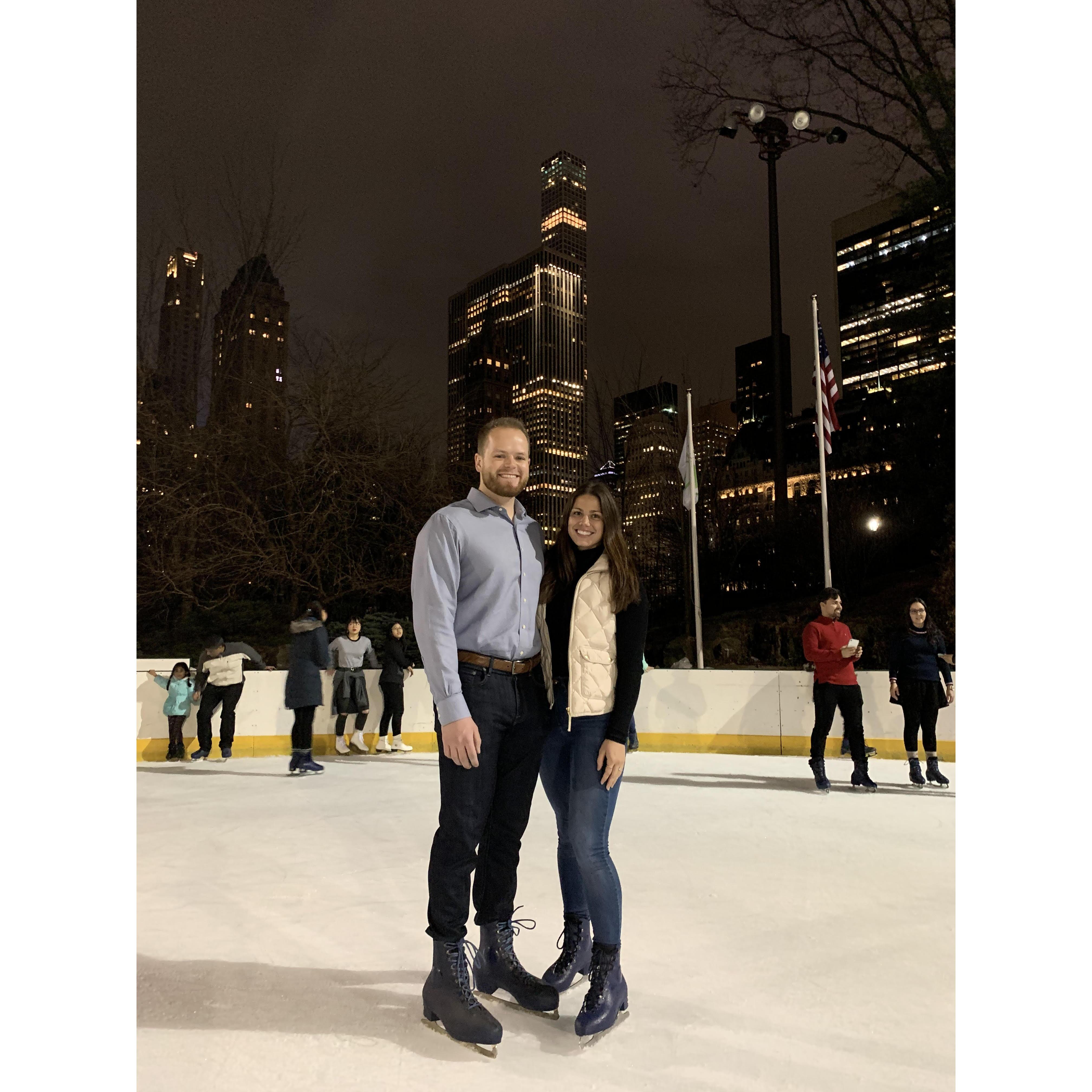 Ice skating at Wollman Rink