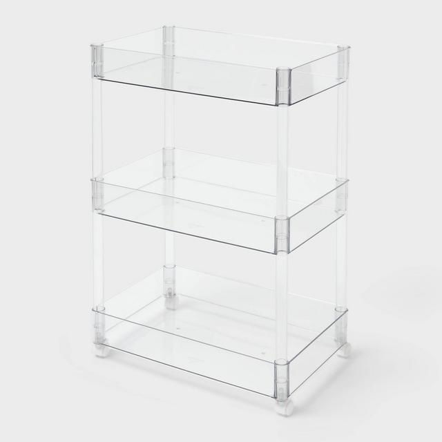 3 Tier Clear Storage Cart - Brightroom™