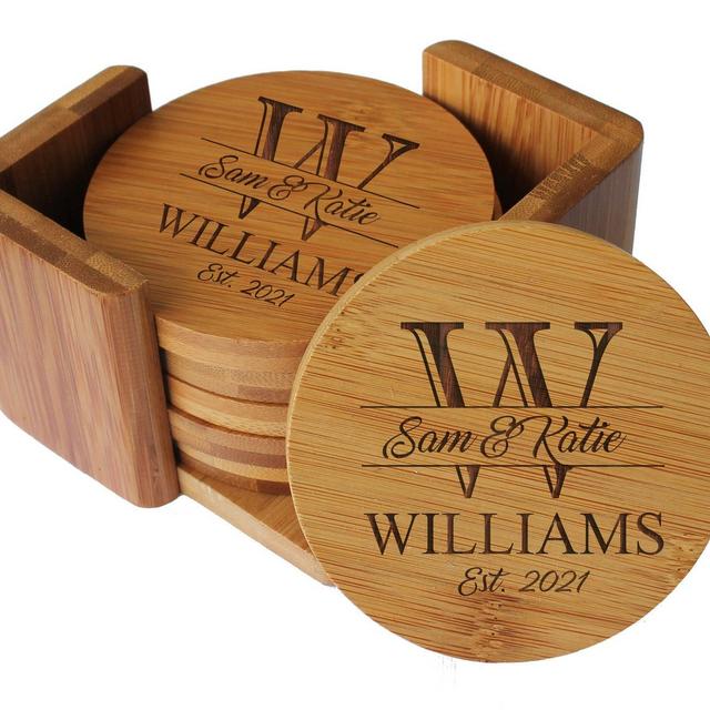 Housewarming Gift, Engraved Coasters,...