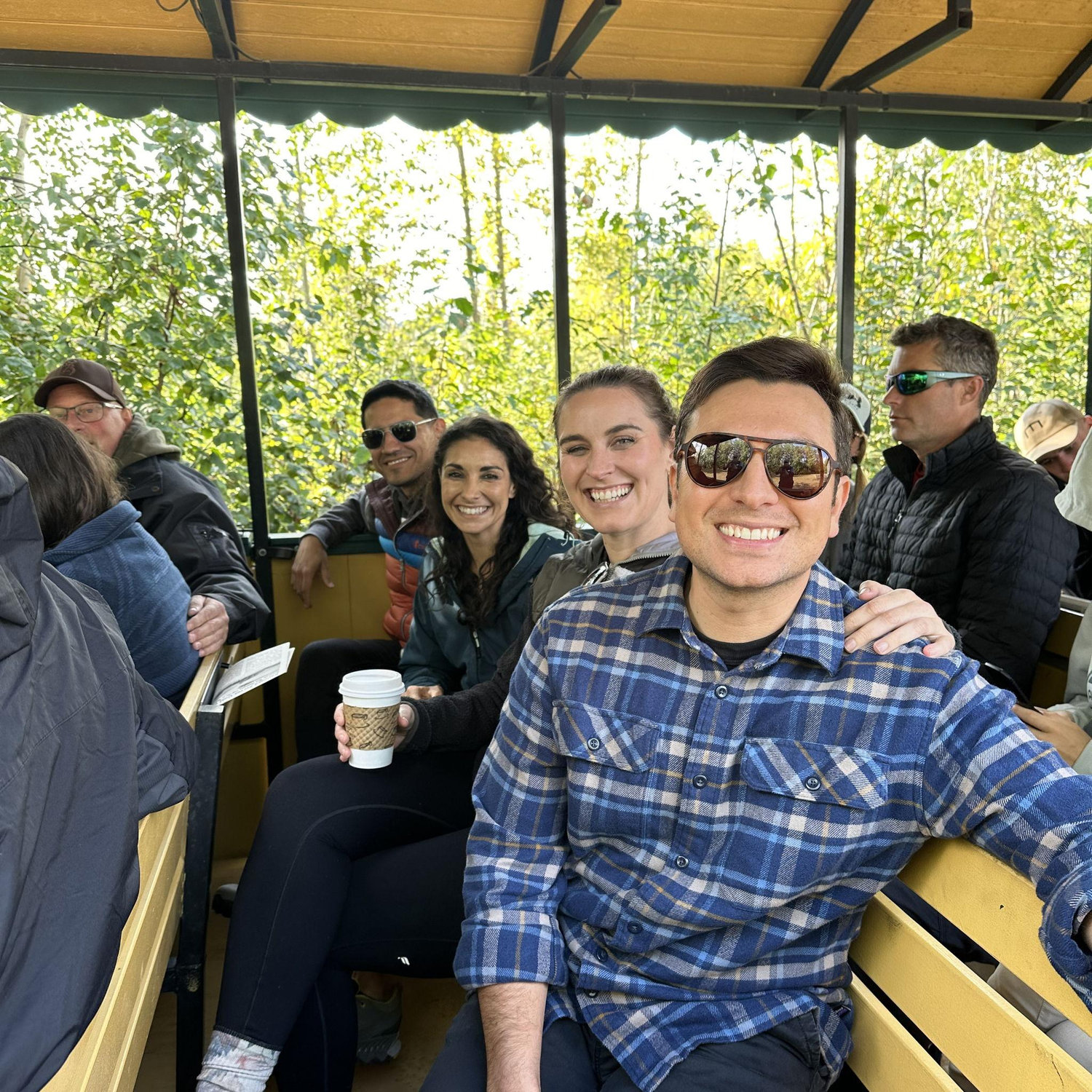 With our dear friends Christian and Andrea gold panning in Fairbanks, Alaska