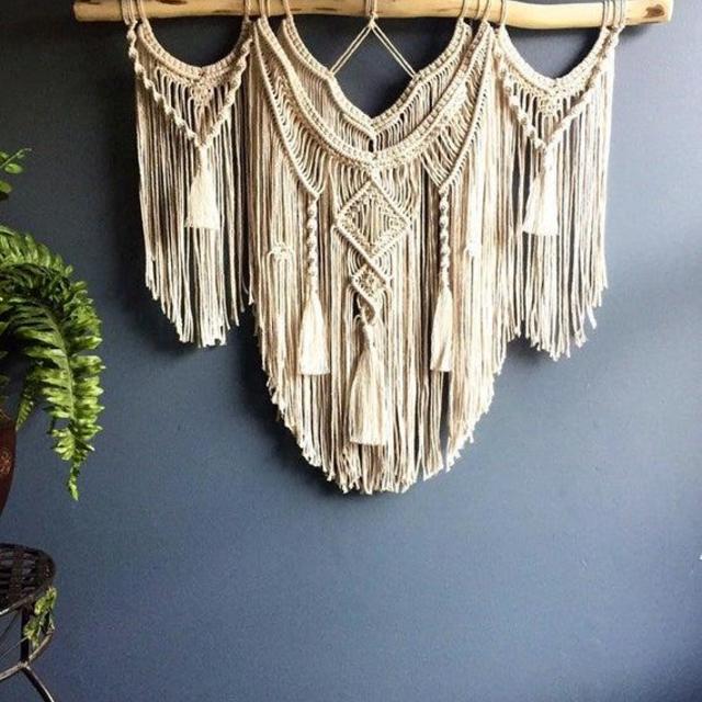 Large Macrame Wall Hanging/ woven wall hanging/ Tapestry weaving/ Nursery wall art/ Bohemian decor/ Boho wall hanging/ Macrame curtain