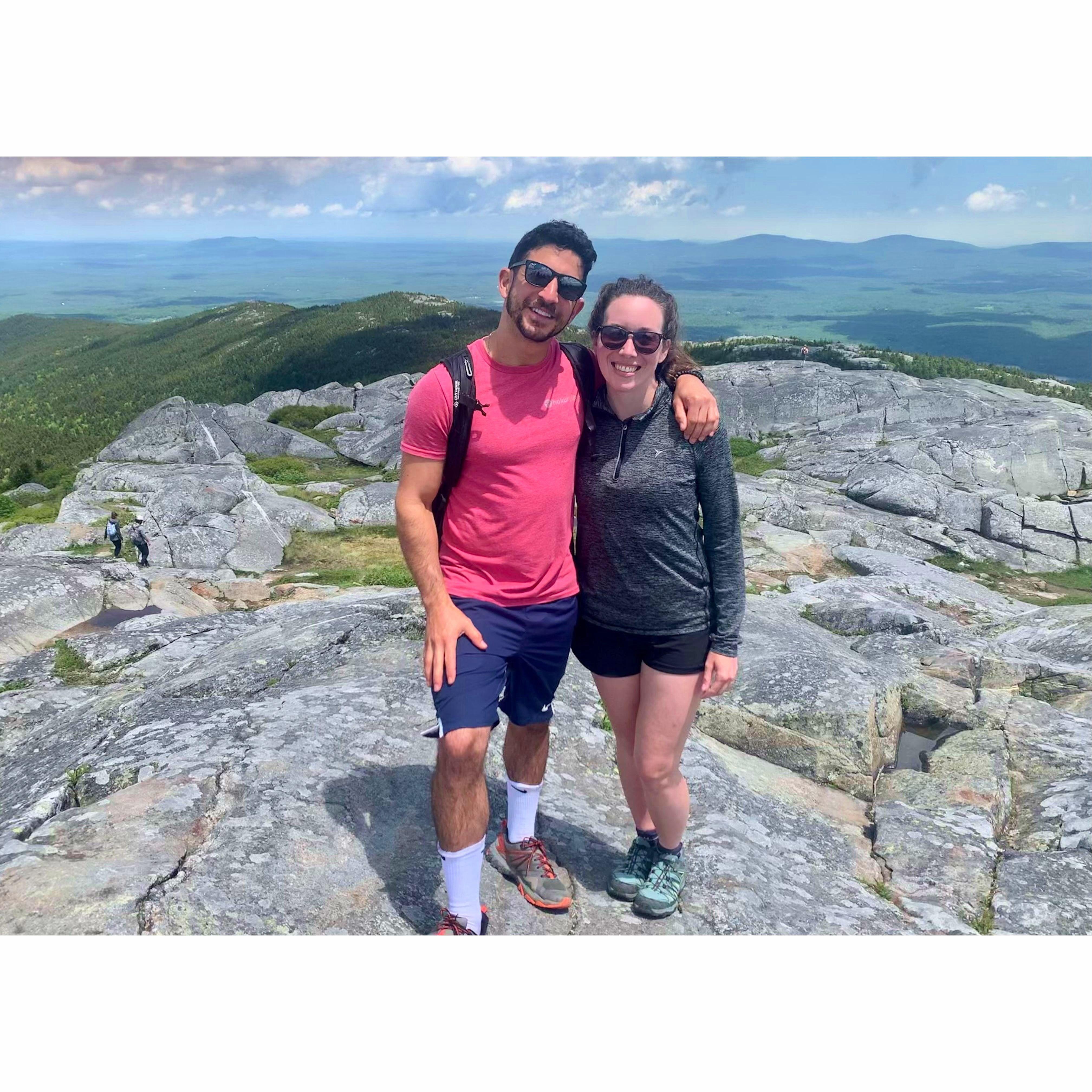 Hiking Mt. Monadnock during Josh's first visit to New Hampshire!