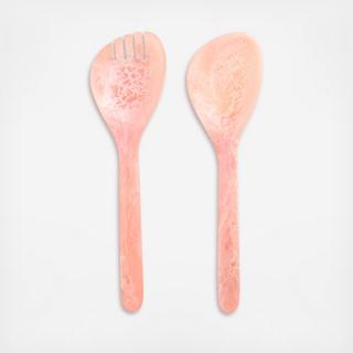 Aurora Resin Salad Server Set