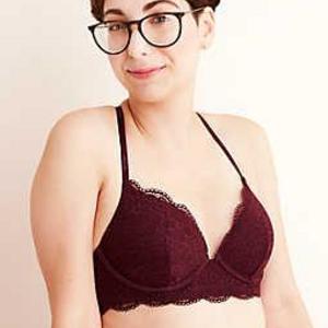 Aerie Real Happy Plunge Push Up Bra