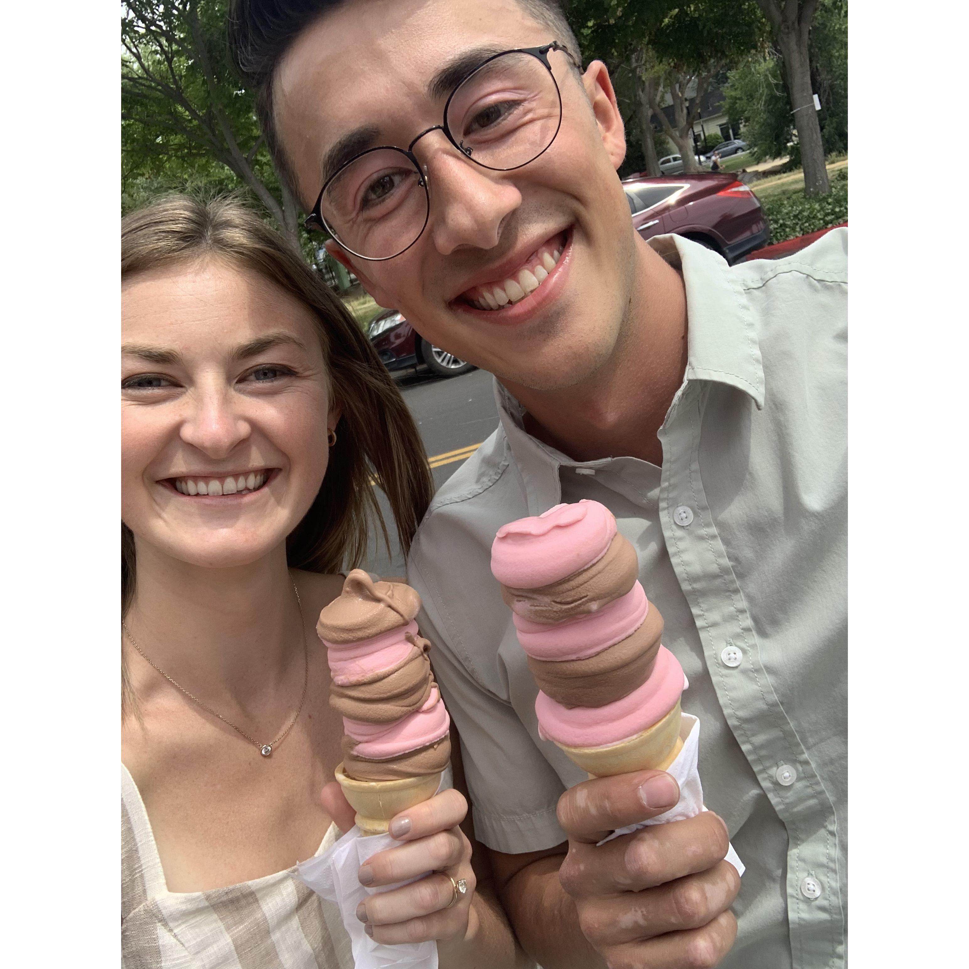 Big ice cream fans
