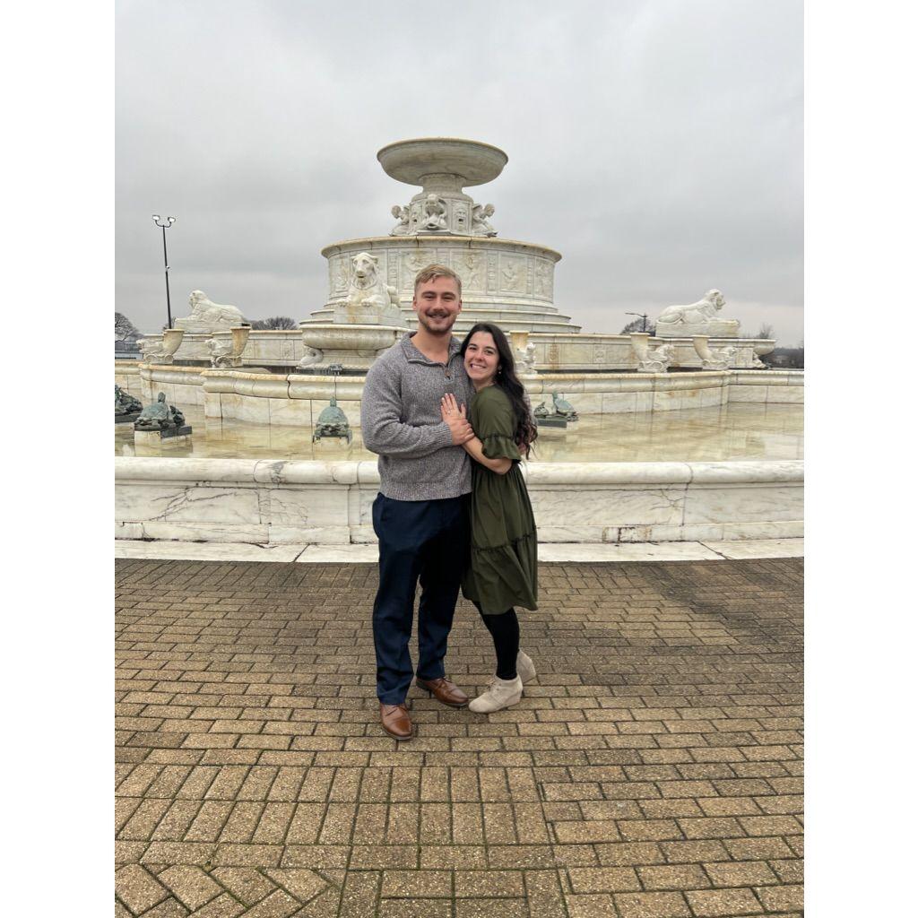 Engaged! On Belle Isle!