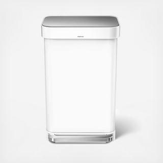 Stainless Steel Rectangular Step Can with Liner Pocket