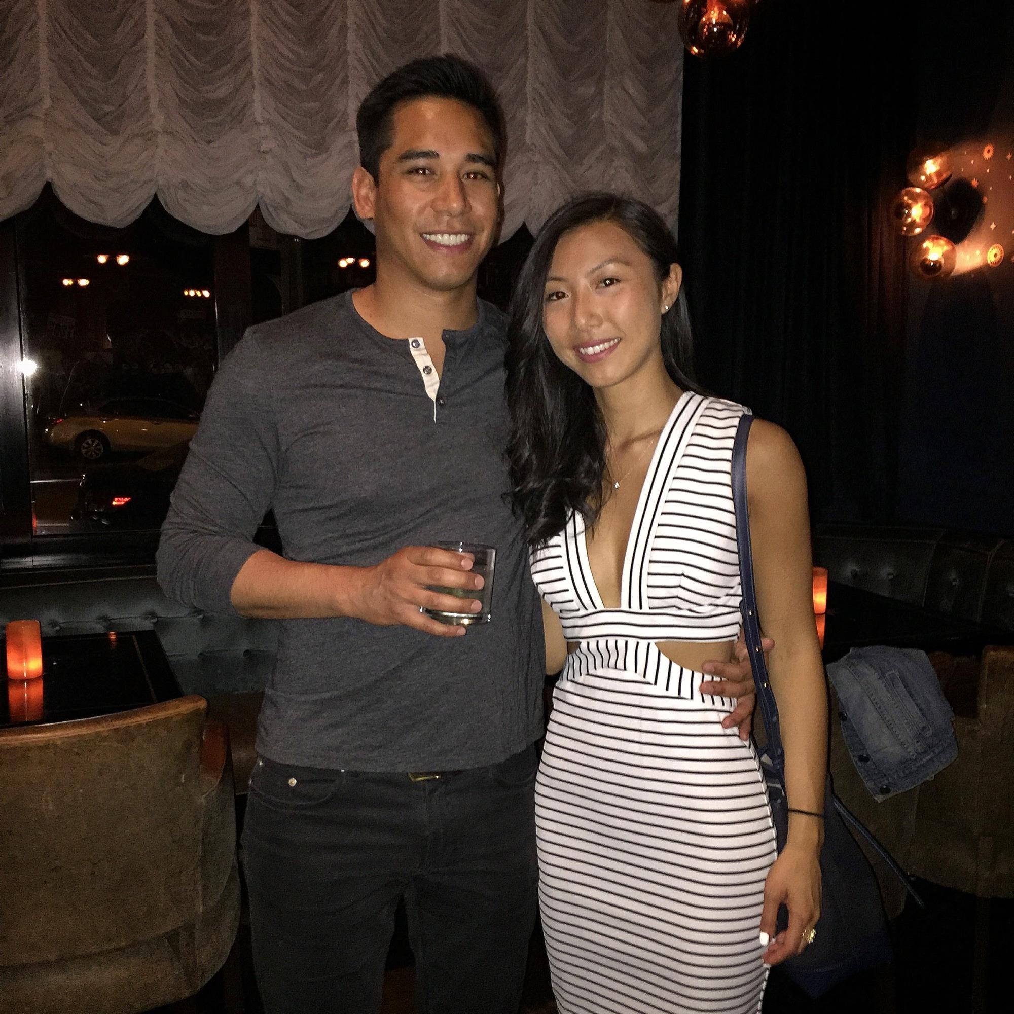 Our first photo together, May 2015