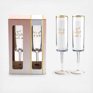 Let's Do Brunch Champagne Flute, Set of 2