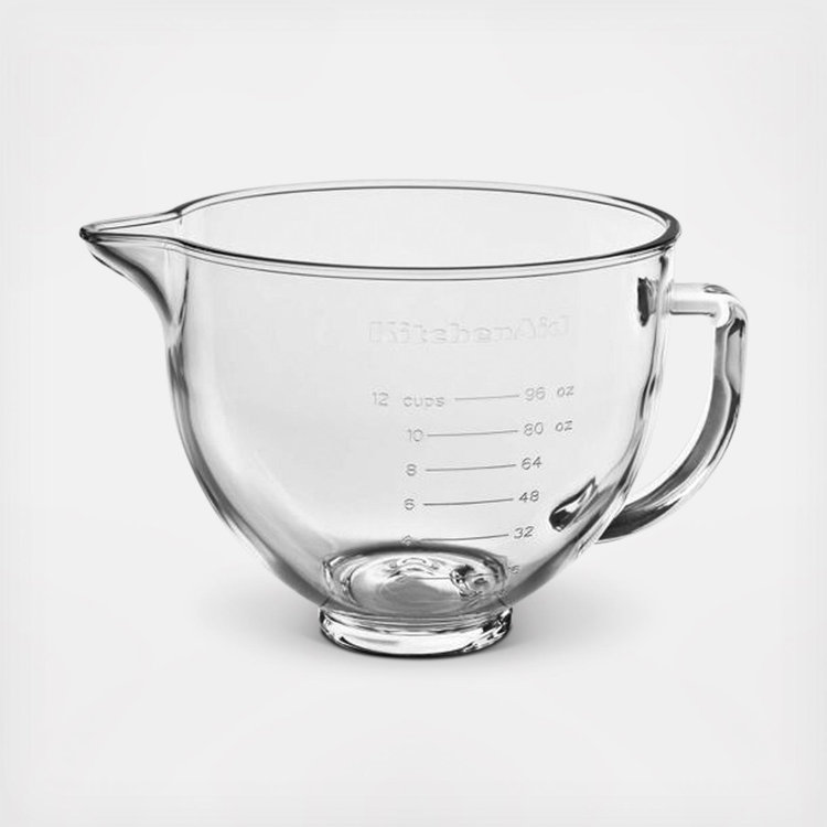 KitchenAid, 5 Qt. Tilt-Head Glass Bowl with Lid | Zola