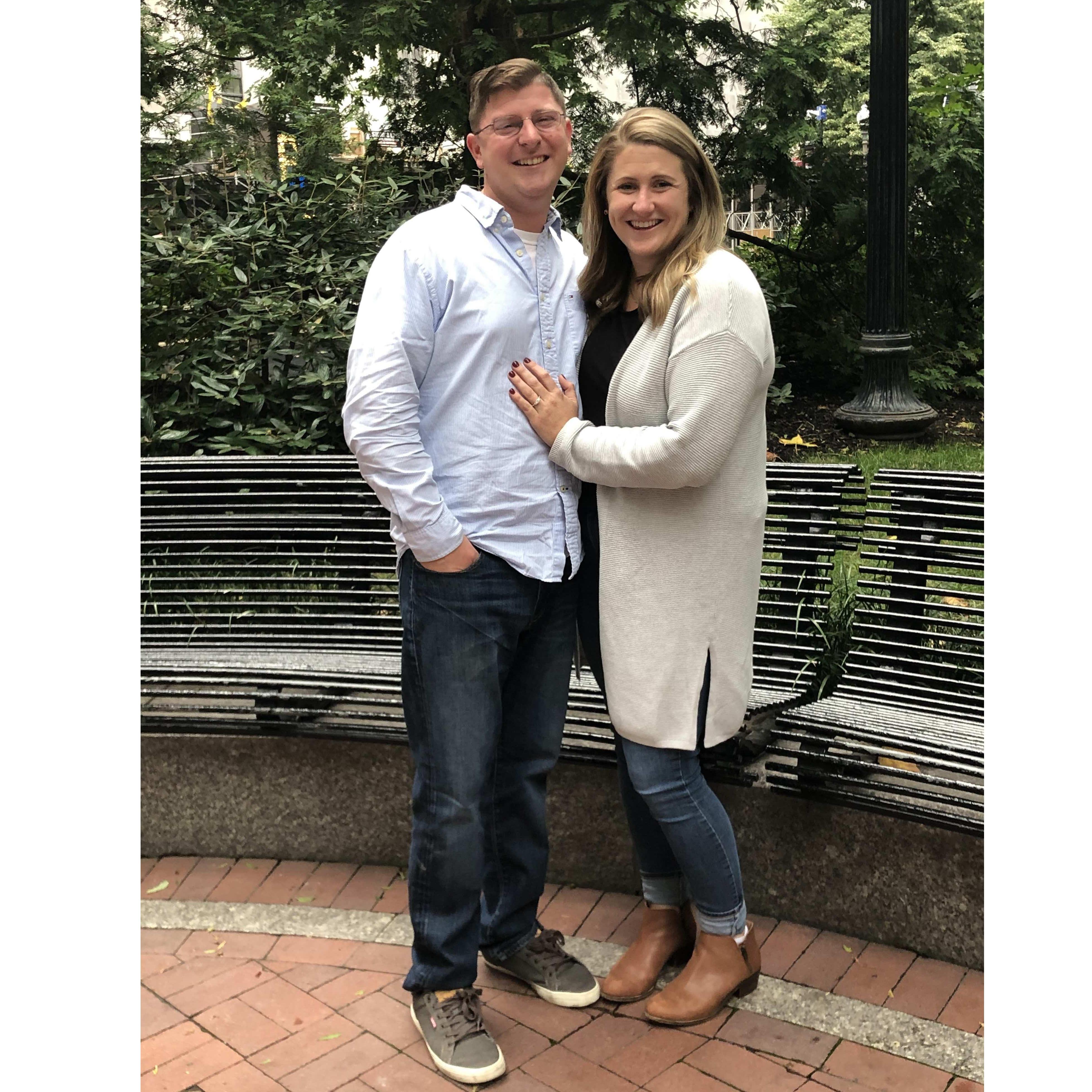 Engaged October 12th, 2019, Post Office Square