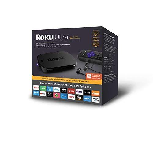 Roku Ultra | HD/4K/HDR Streaming Media Player. Now includes Premium JBL Headphones. (2018)