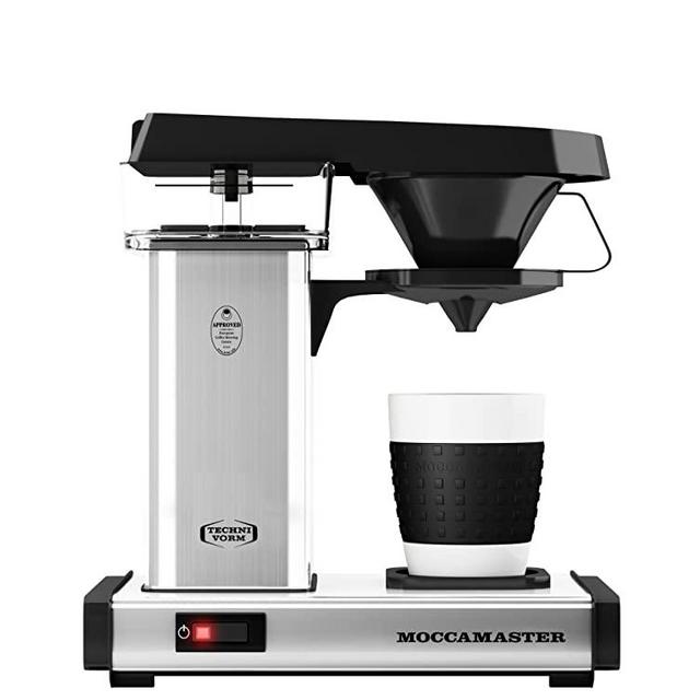 Technivorm Cup One Coffee Brewer, 10 oz, Polished Silver