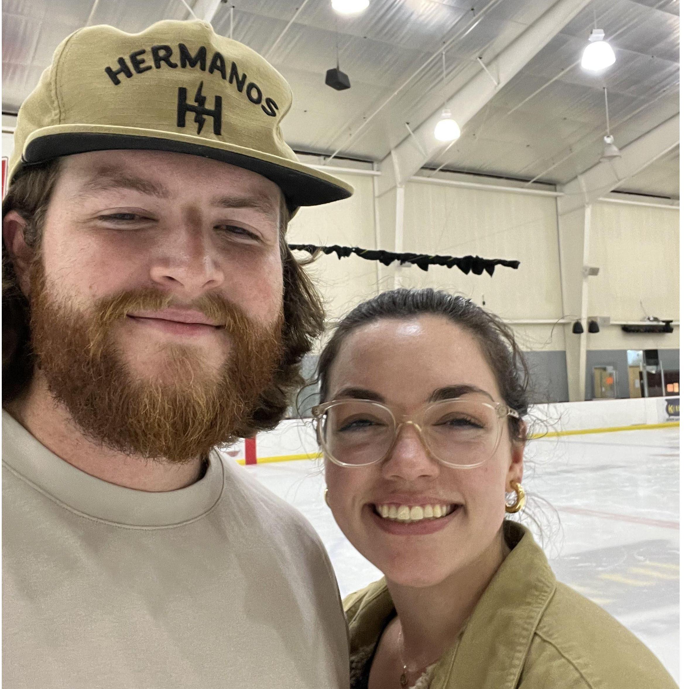 Ice skating for our 4th date!