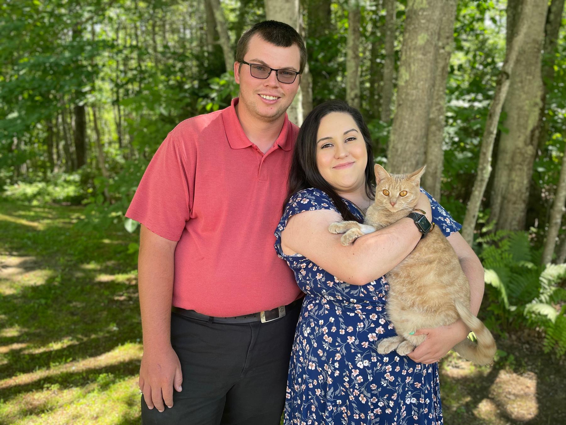 First family picture with our cat Beatrice