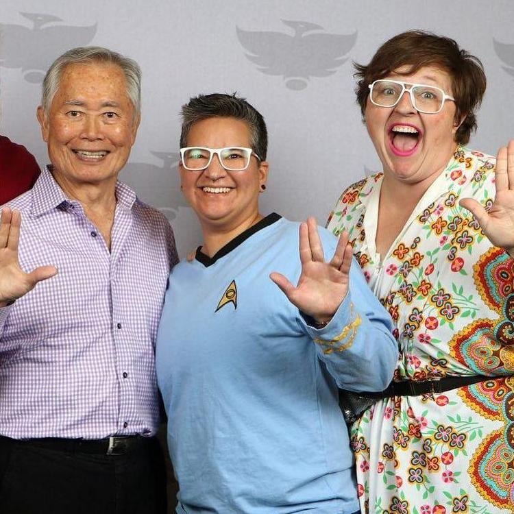 Live Long and Prosper (Sorry for the crop Alan and Aadi)