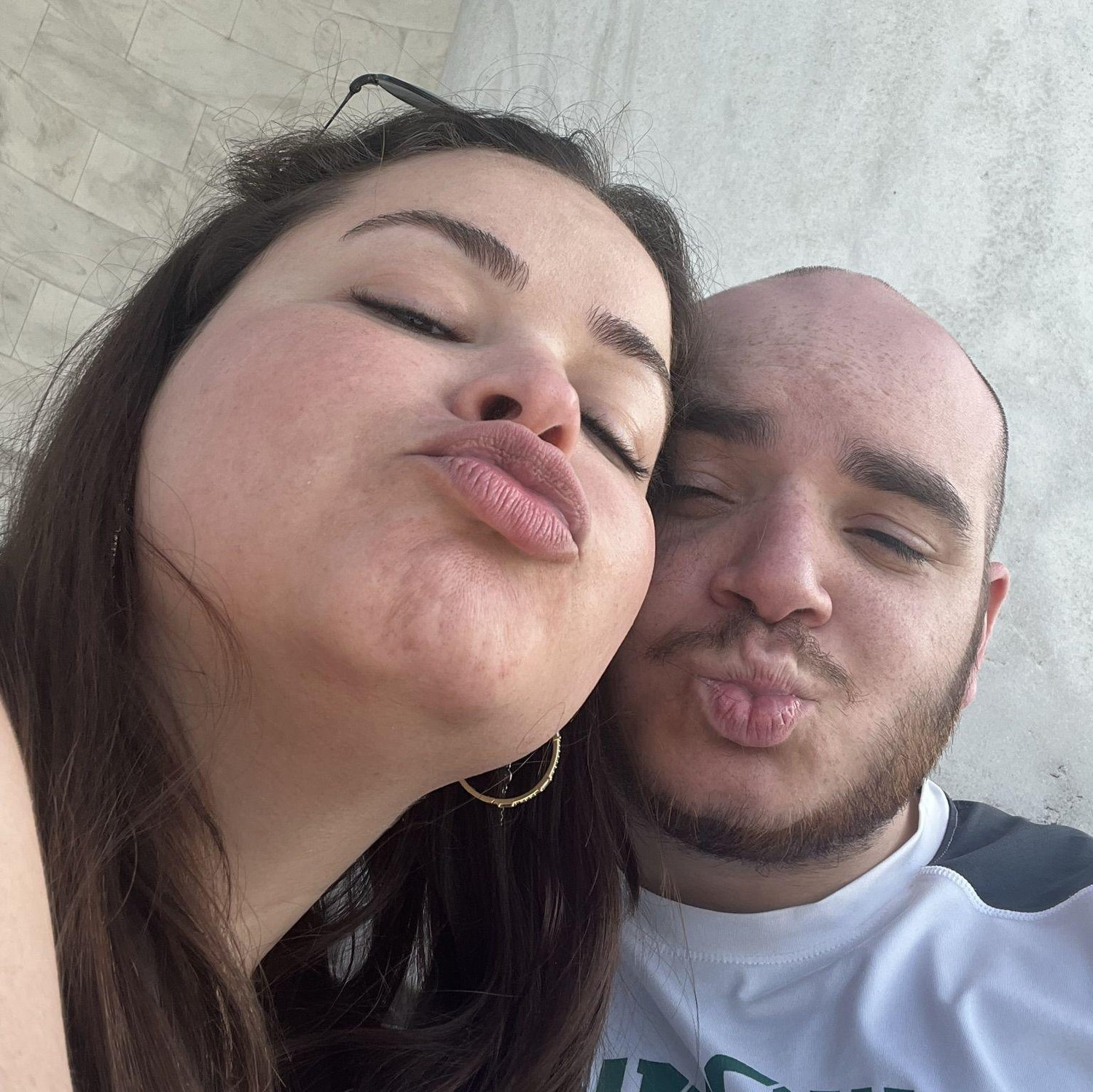 Our second selfie. lol
