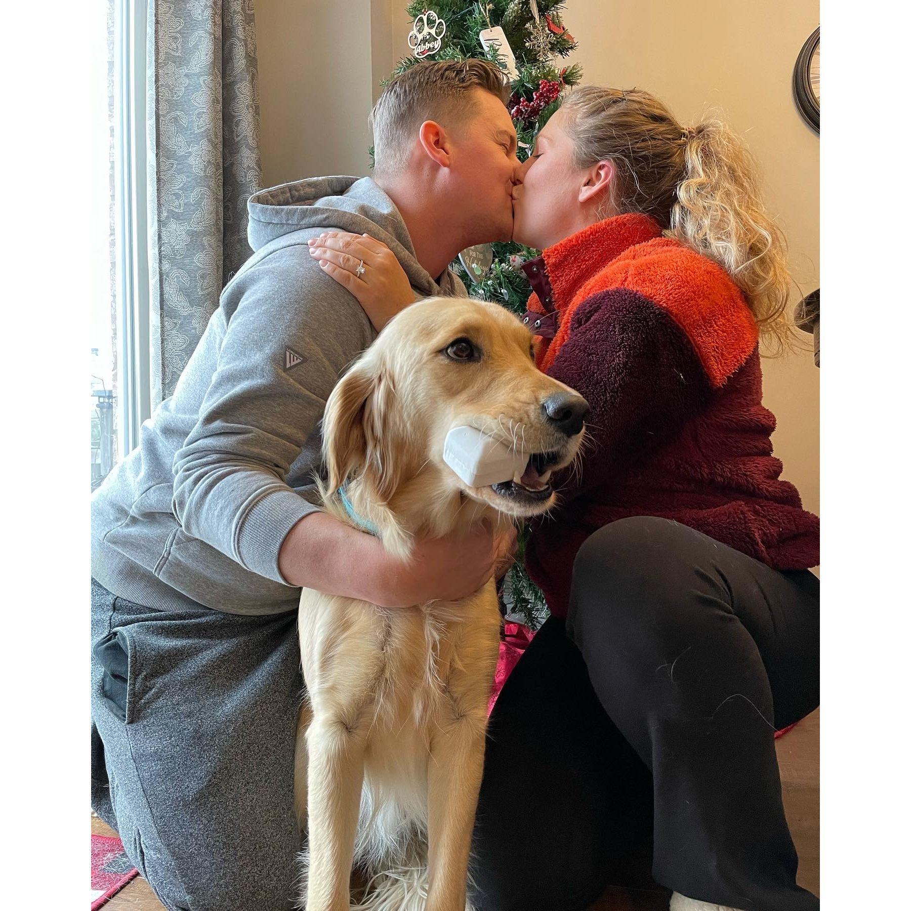 The afternoon Jordan proposed!  Thankful for Abbey's help in the ring delivery!