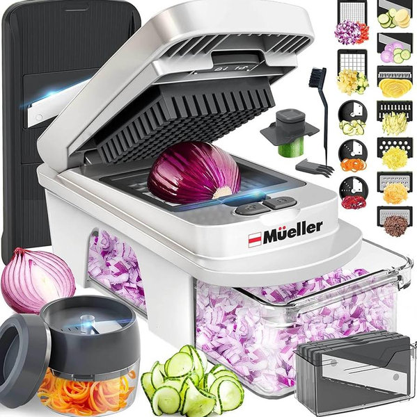 12-Blade Vegetable Chopper & Spiralizer - muellerhome.us