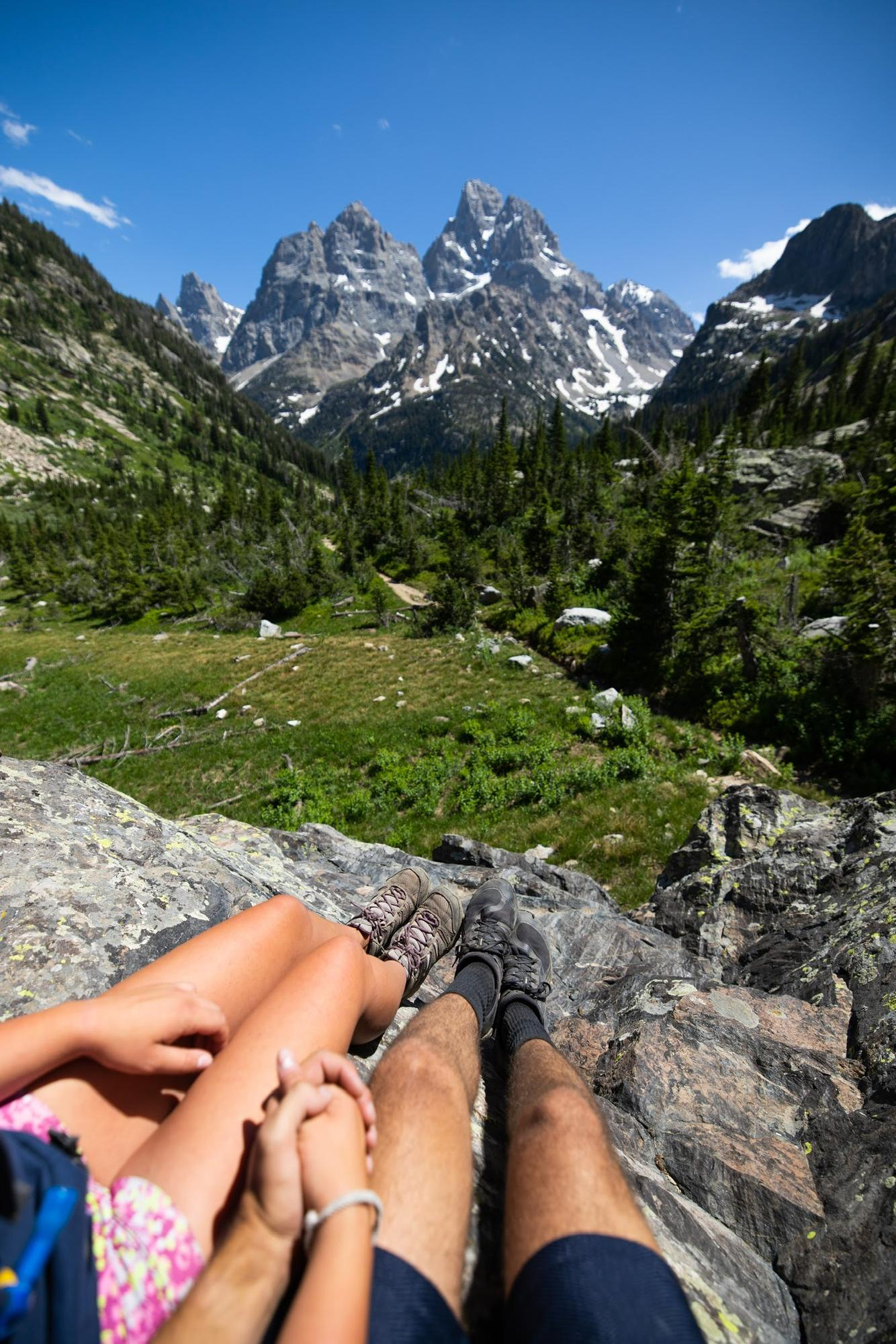 On our first adventure in Grand Teton National Park! 2 days after we decided to "officially" date