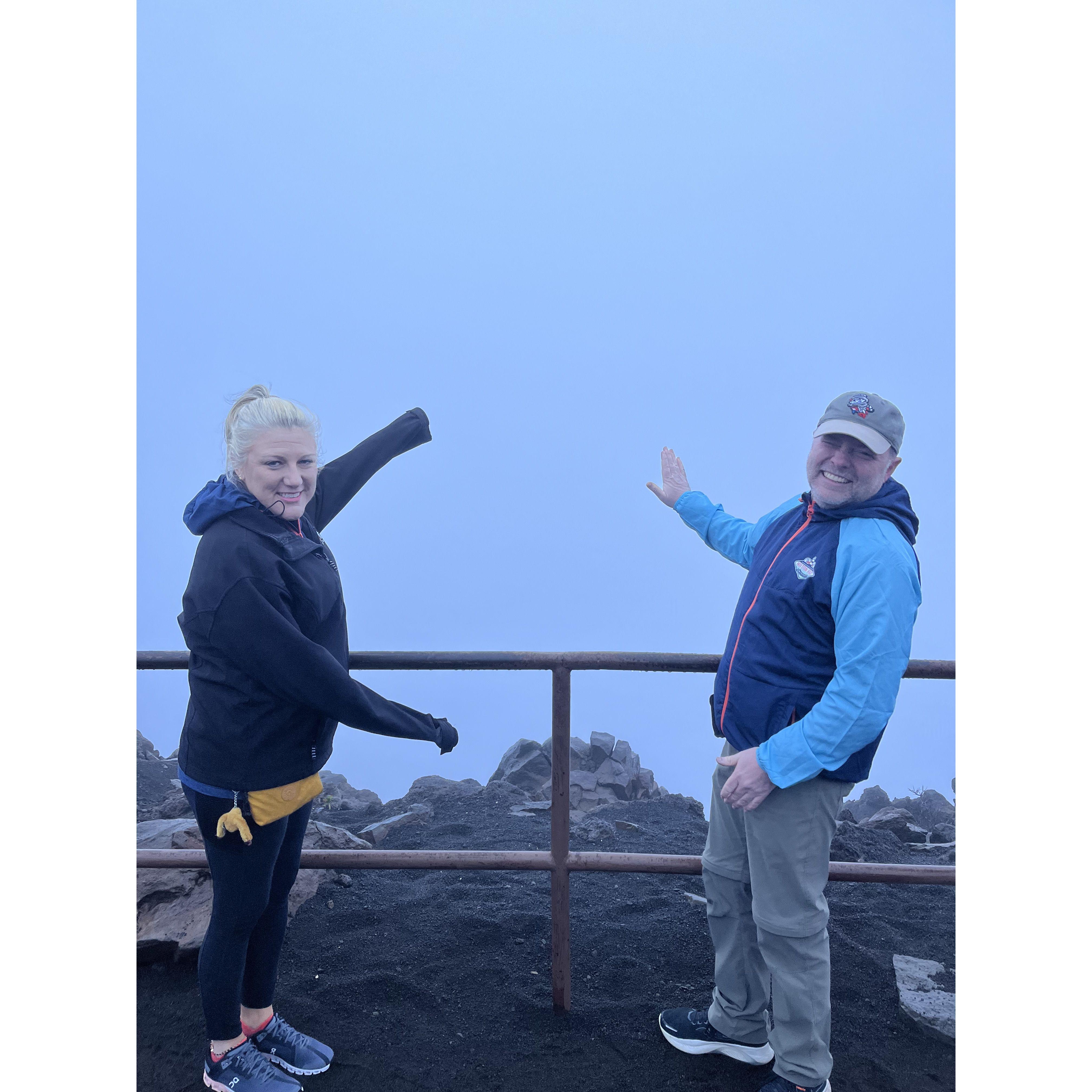 Pacifica Fog continues to follow us... Sunrise over Haleakala on Maui 2024