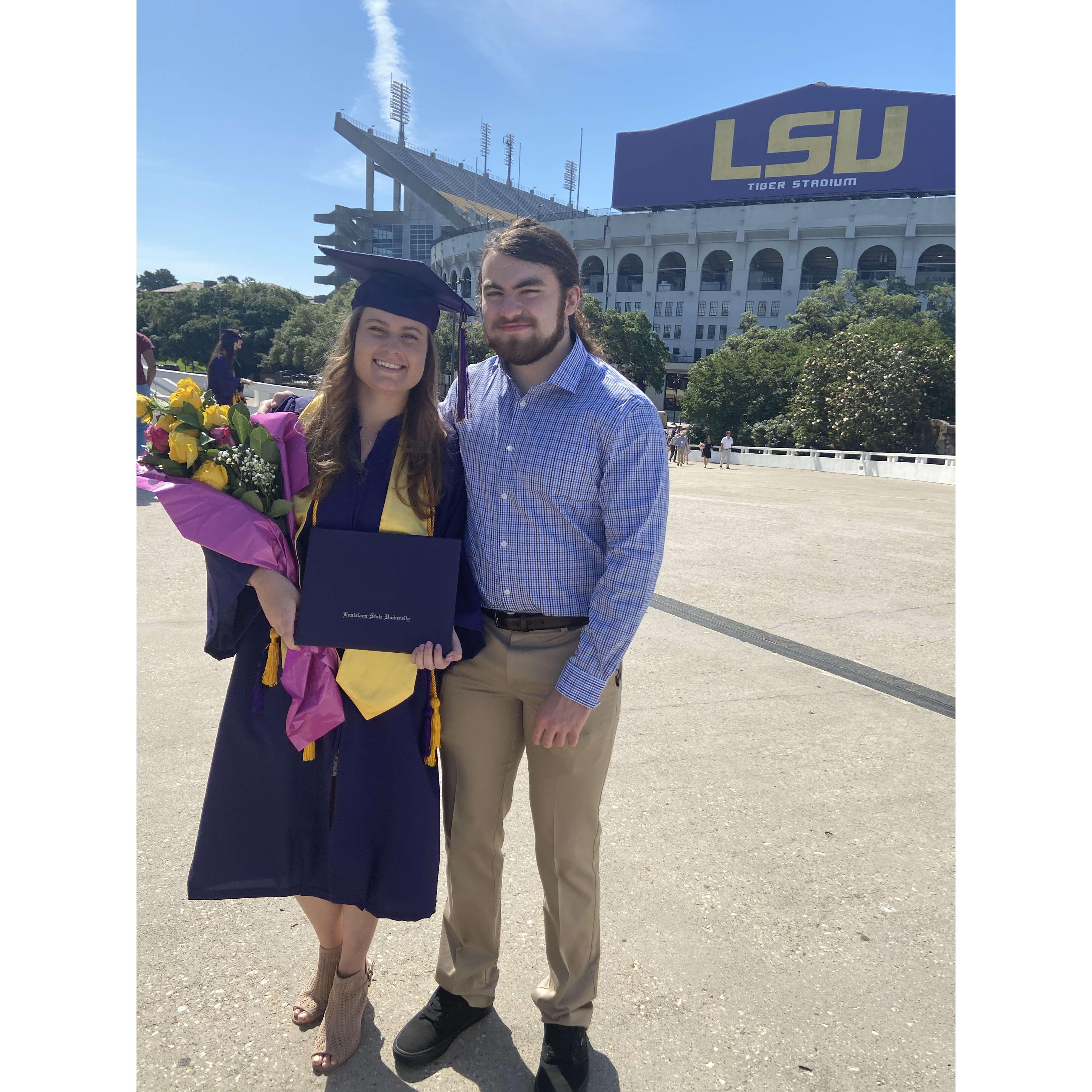 Kaitlyn's graduation from undergrad at LSU
