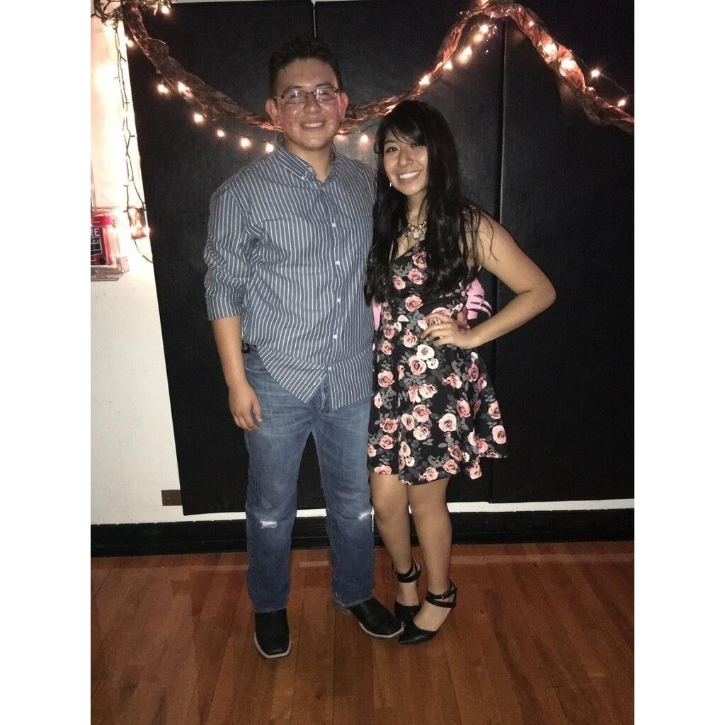 Our first picture together, October 2015