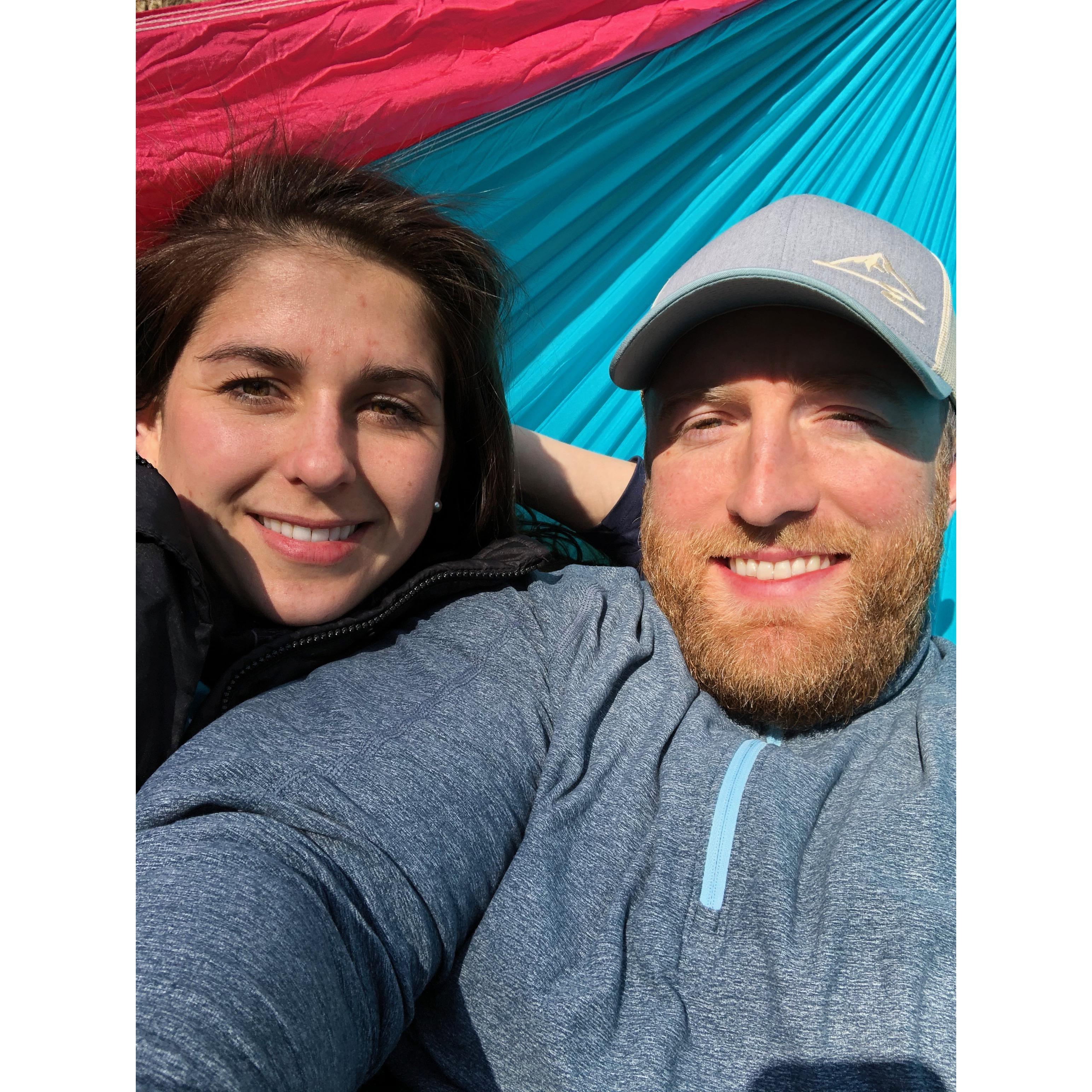 Hammocking during quarantine, in Huntingdon, PA, May 2020!