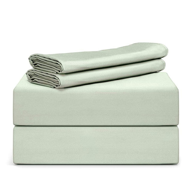 Tafts Bamboo Sheets Queen Size - 100% Pure Organic Viscose Bamboo Sheet Set - 400TC Bamboo Bed Sheets - 4 Pieces - 17” Deep Pocket - Silk Feel, Cooling, Anti-Static, Hypoallergenic (Sage Green)