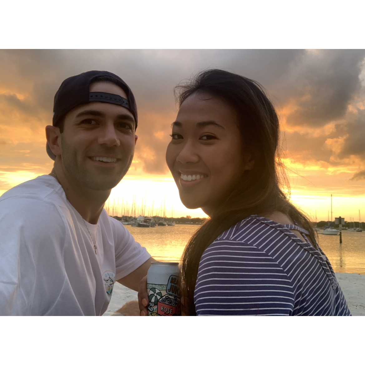 We always enjoy a Florida sunset! This one is from our dating anniversary