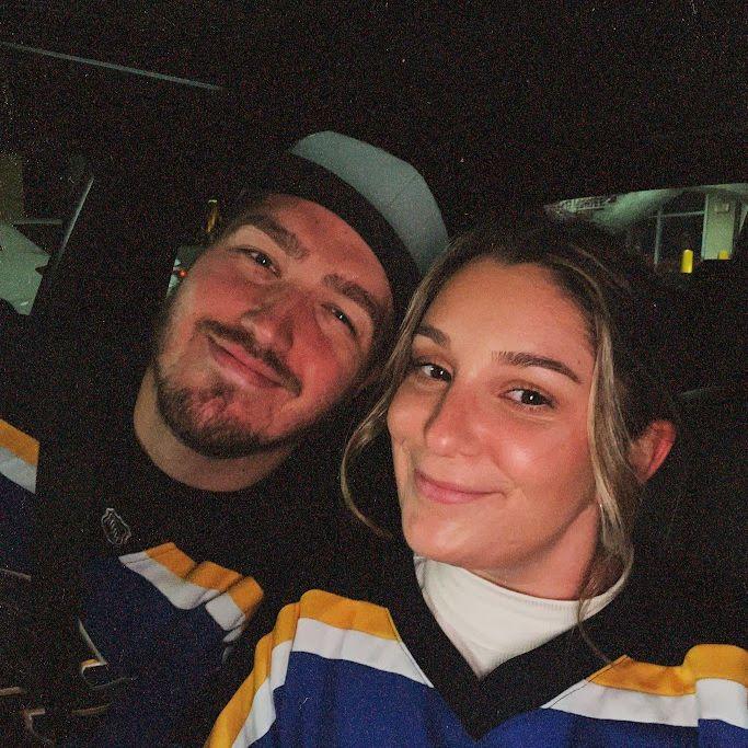 Our first Blue's game.